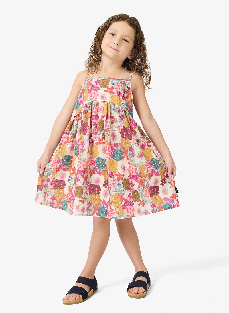 Pinata Tropical Floral Strappy Dress - Image 1